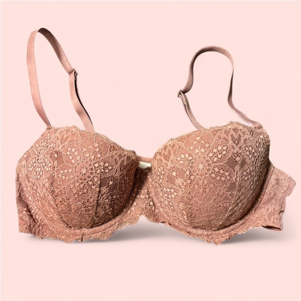 Victoria Secret PINK Date Push Up Lace Underwire Bra